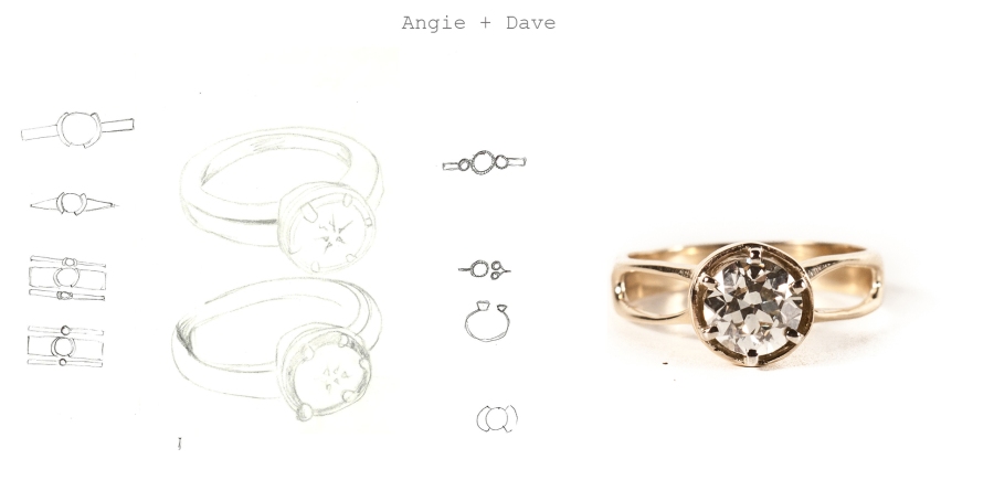 Kate Ellen Metals Custom Engagement Ring